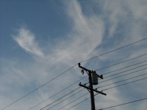 Telegraph wires